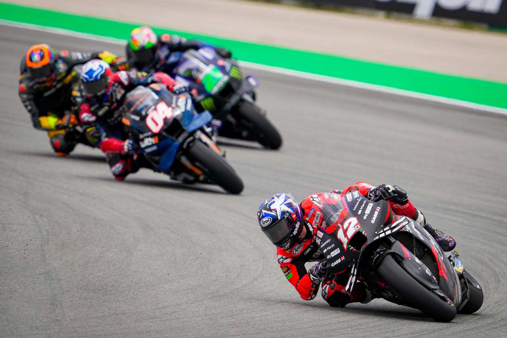 Aprilia’s Maverick Viñales rounded out the top 10 in the overall finishers, a classic example of a rider and bike whose strengths are not complementary.