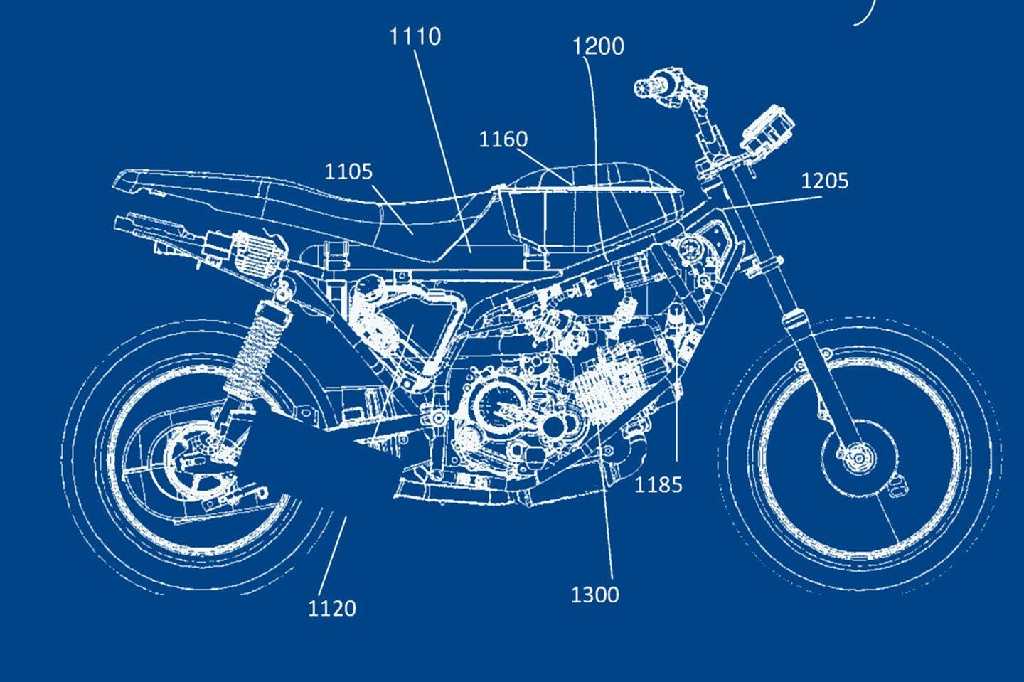 The lower performance bike has further difficulty packing the CNG and fuel tanks. Note how the reserve tank is moved back under the right side panel.