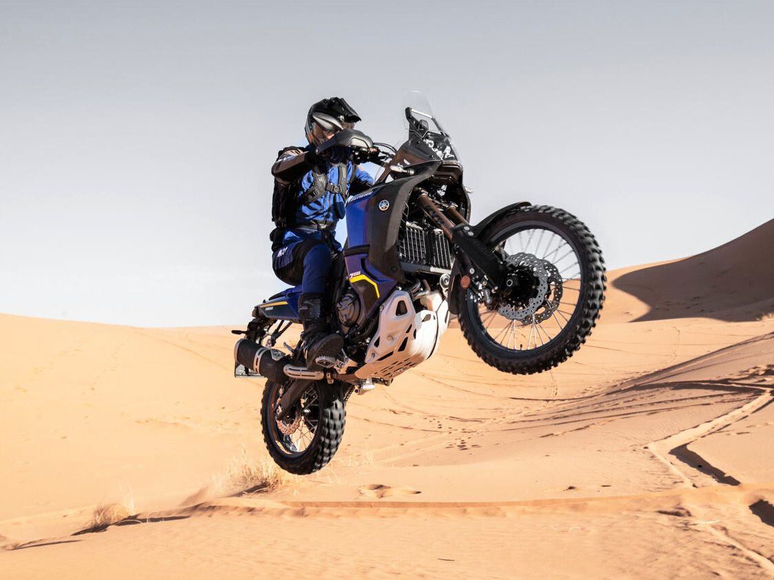 The new Ténéré 700 World Raid takes the standard model and bulks it up with longer-travel suspension, more fuel capacity, and new bodywork.