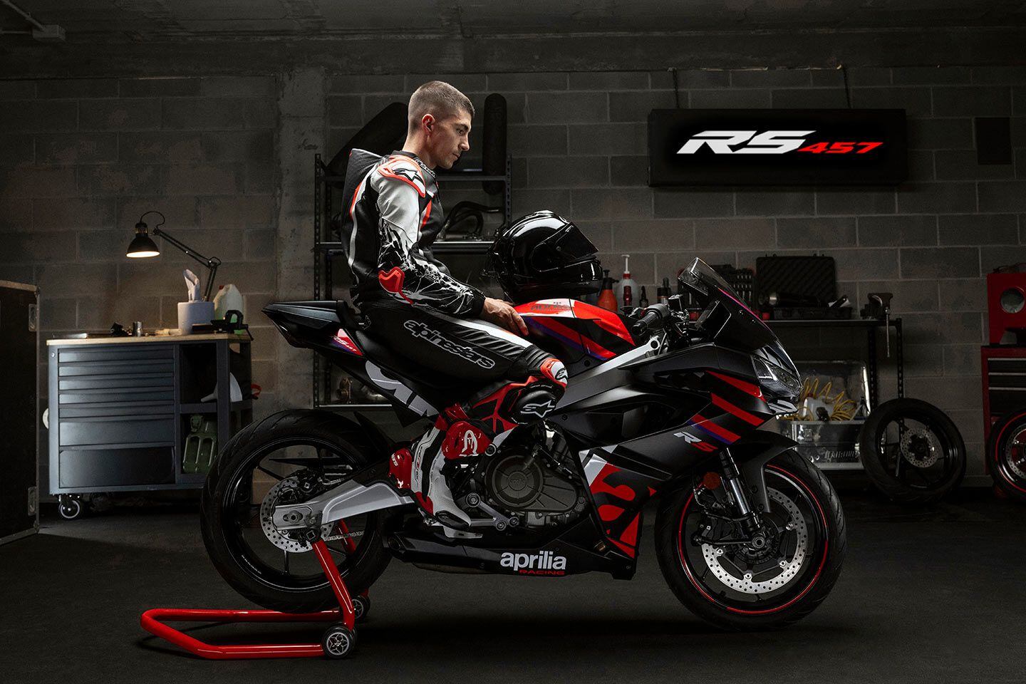 Maverick Viñales helped unveil the bike on the Thursday evening before the Misano round of MotoGP.