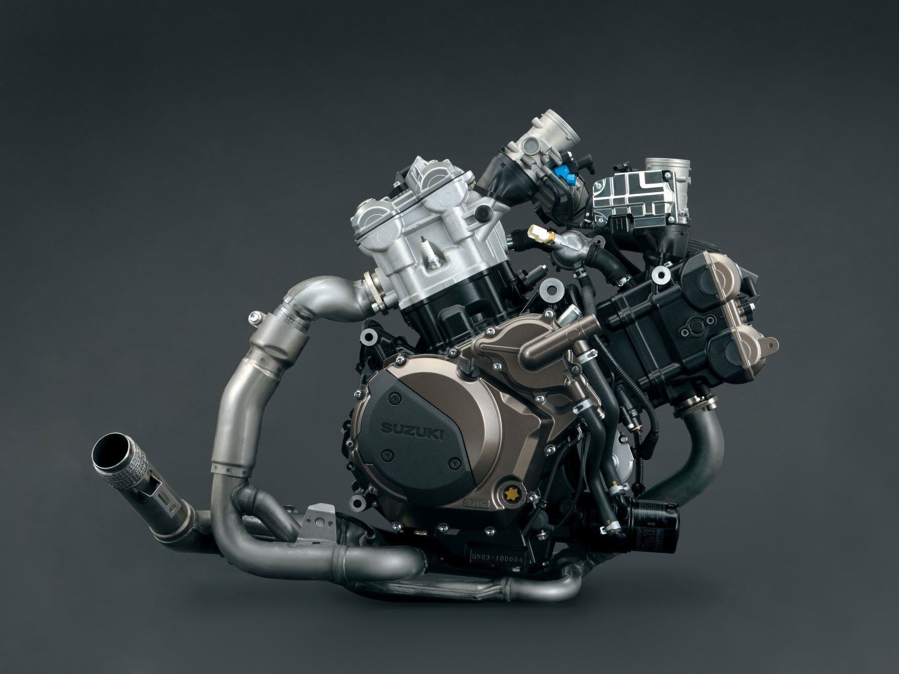 Upgrades to the V-Strom’s engine are limited to new sodium-filled exhaust valves, and updated first- and sixth-gear transmission ratios.