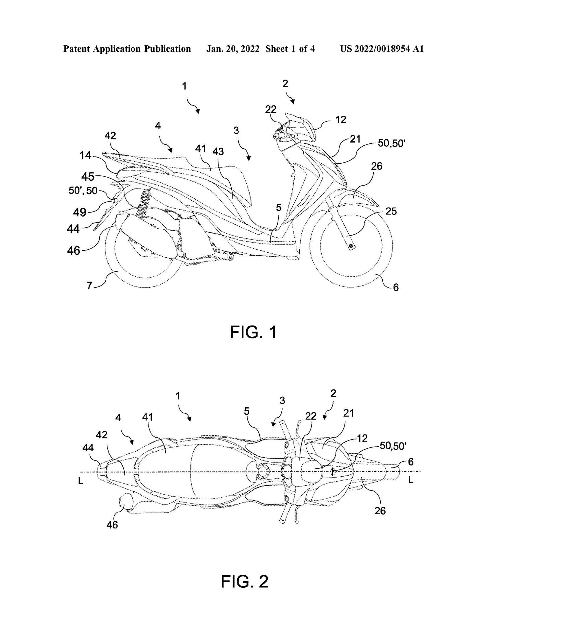 Piaggio’s new patents are for reflectors for motorcycles that would make them more visible to modern automotive ADAS.