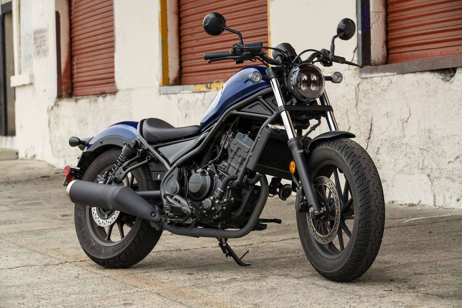 With the darker colored paint scheme and blacked-out detailing, the Rebel makes a bold statement.