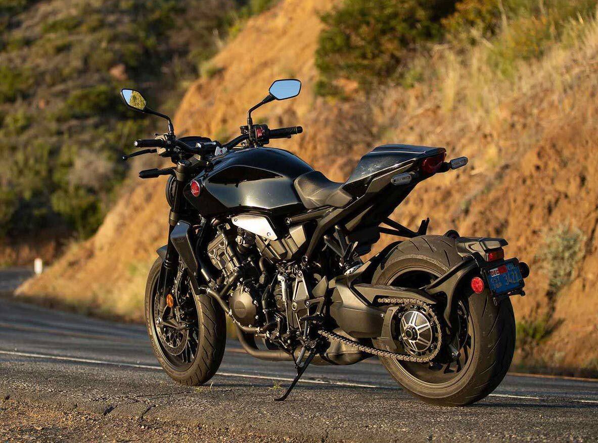 The 2023 Honda CB1000R Black Edition comes back to the line unchanged.