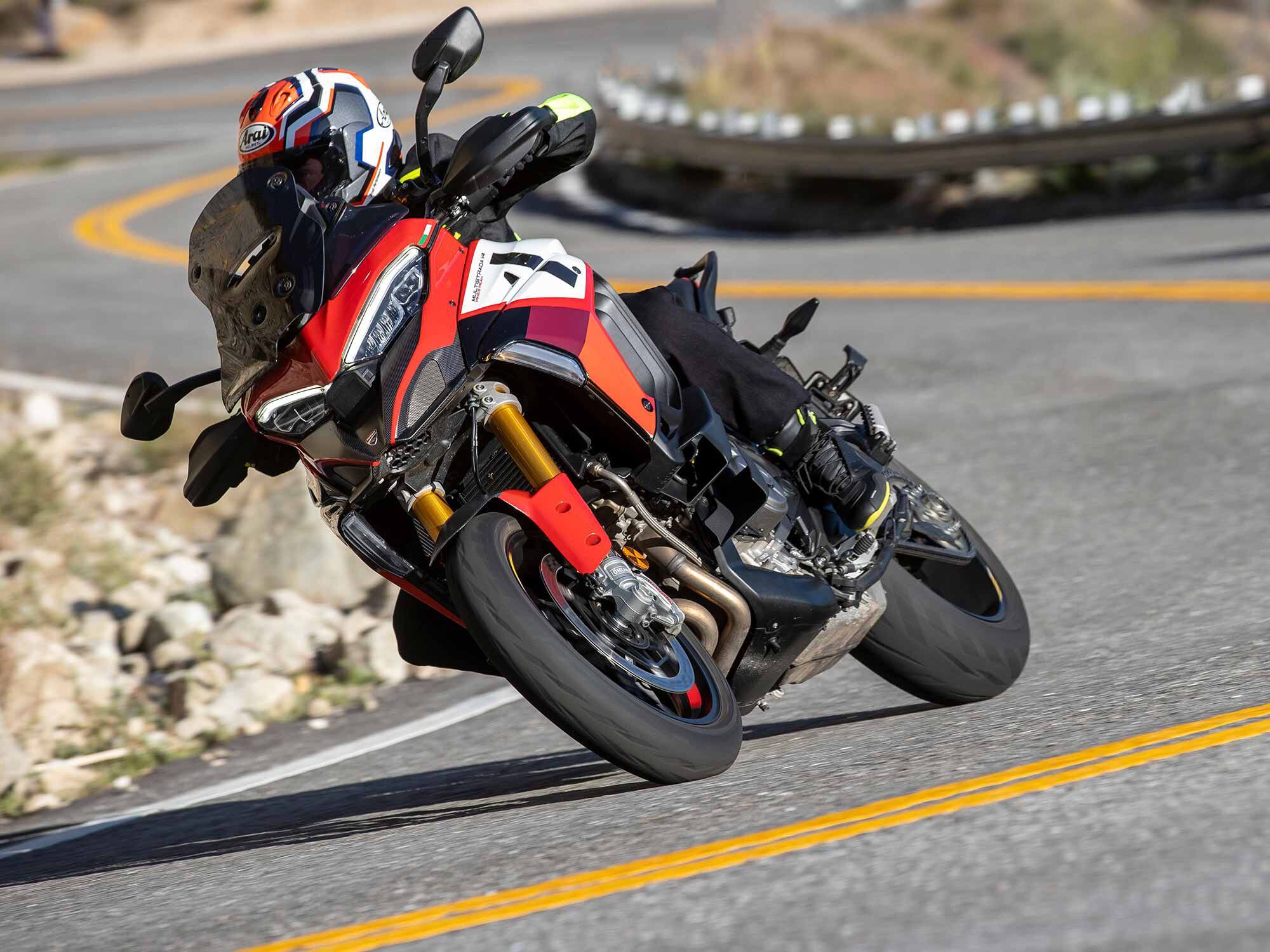 The 2022 Ducati Multistrada V4 Pikes Peak transforms the popular adventure platform into an all-out sport-tourer.