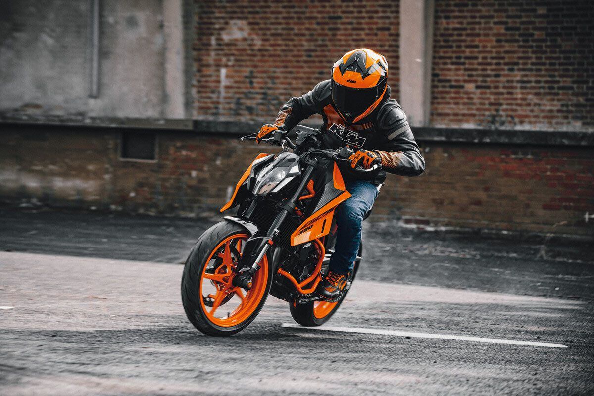 The 2024 KTM 390 Duke.