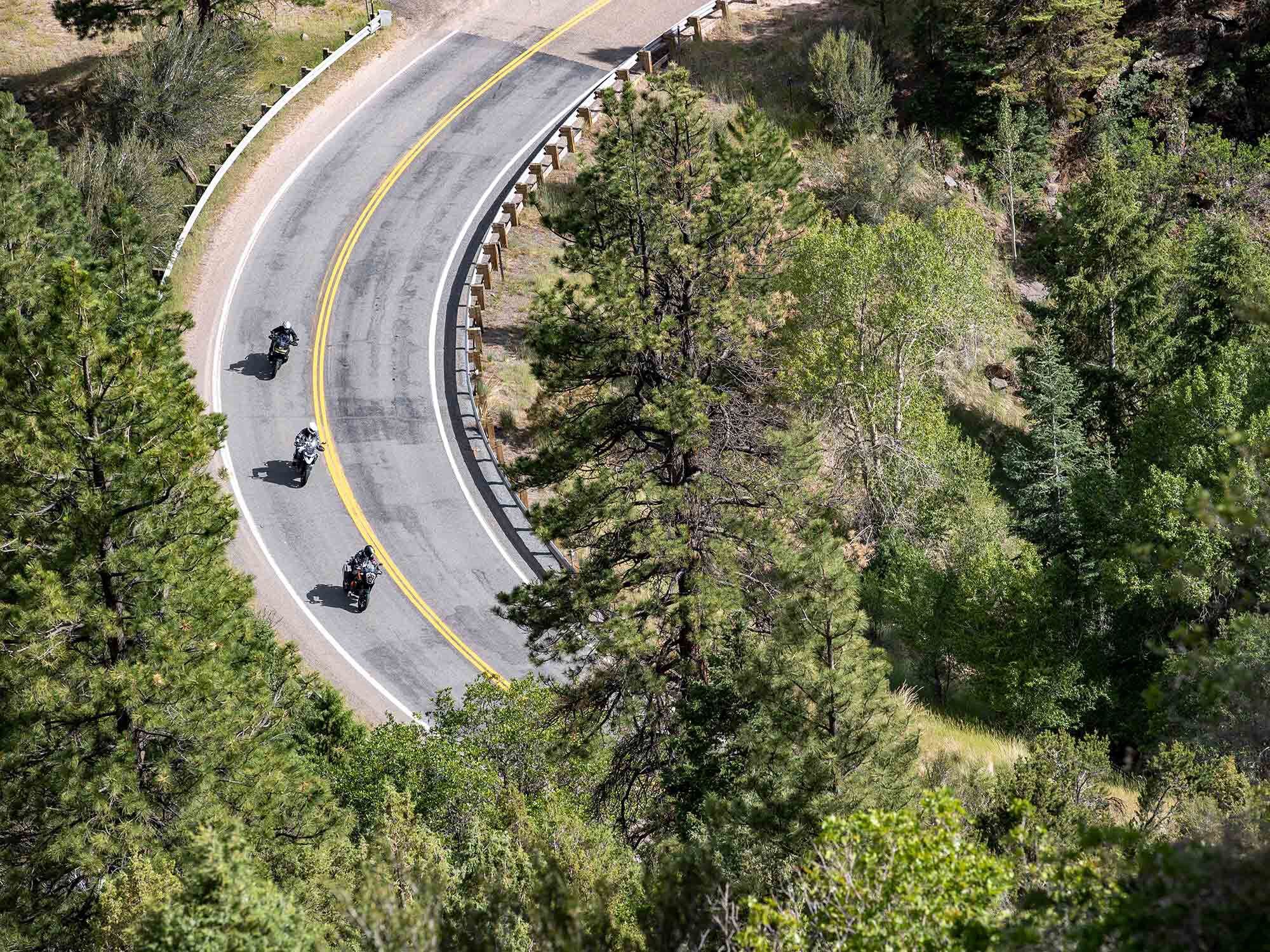 Utah is packed with amazing ribbons of asphalt and traffic is sparse if you get away from the national parks.