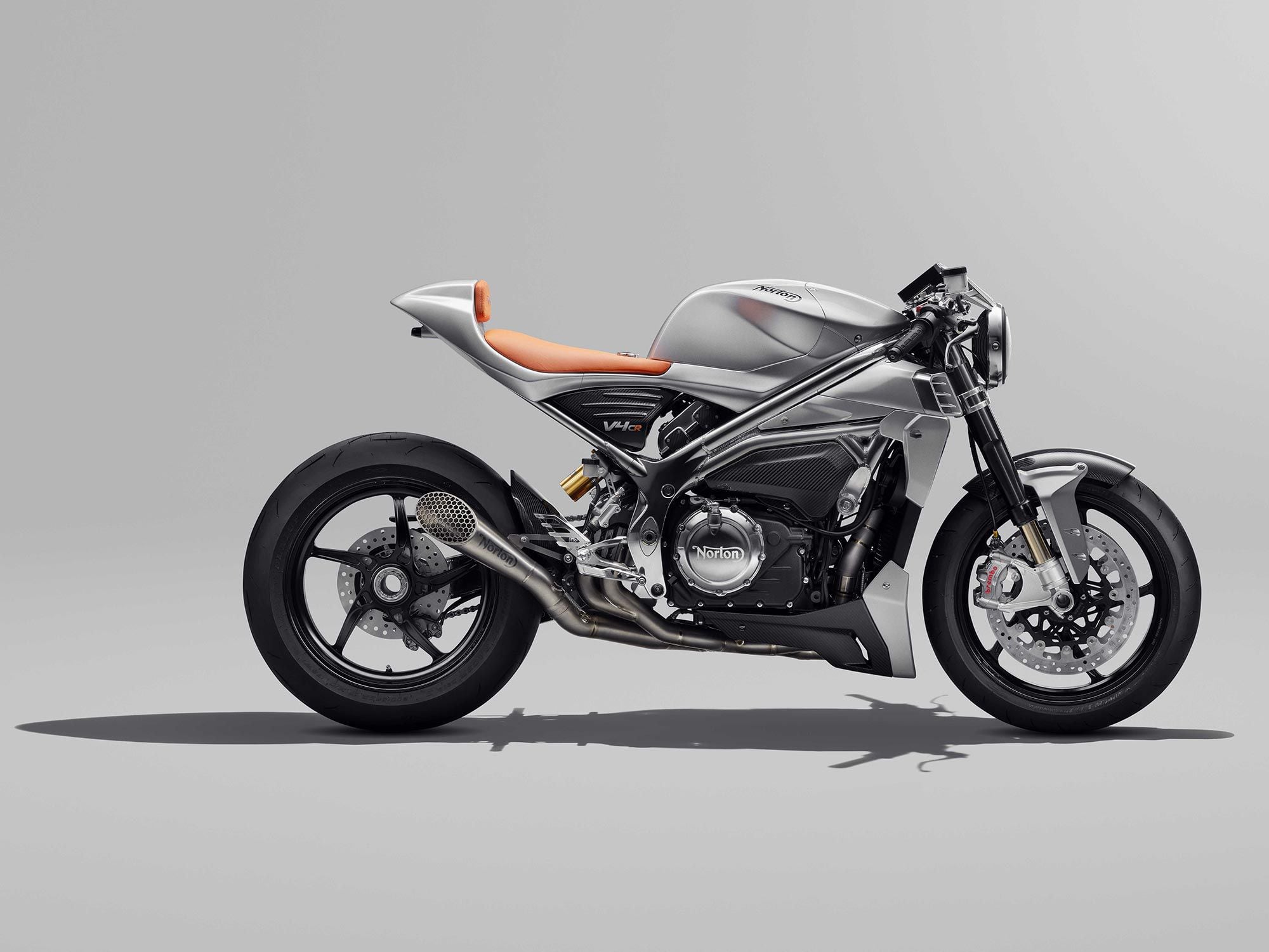 The prototype retains the bones of the 1,200cc superbike, but covers it with retro-inspired cafe bodywork.