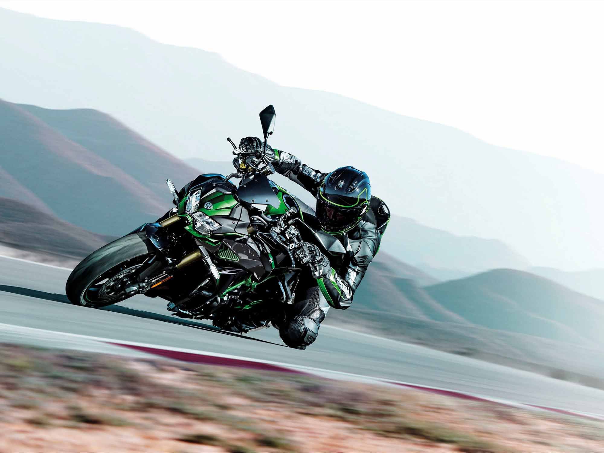 The 2021 Kawasaki Z H2 SE.