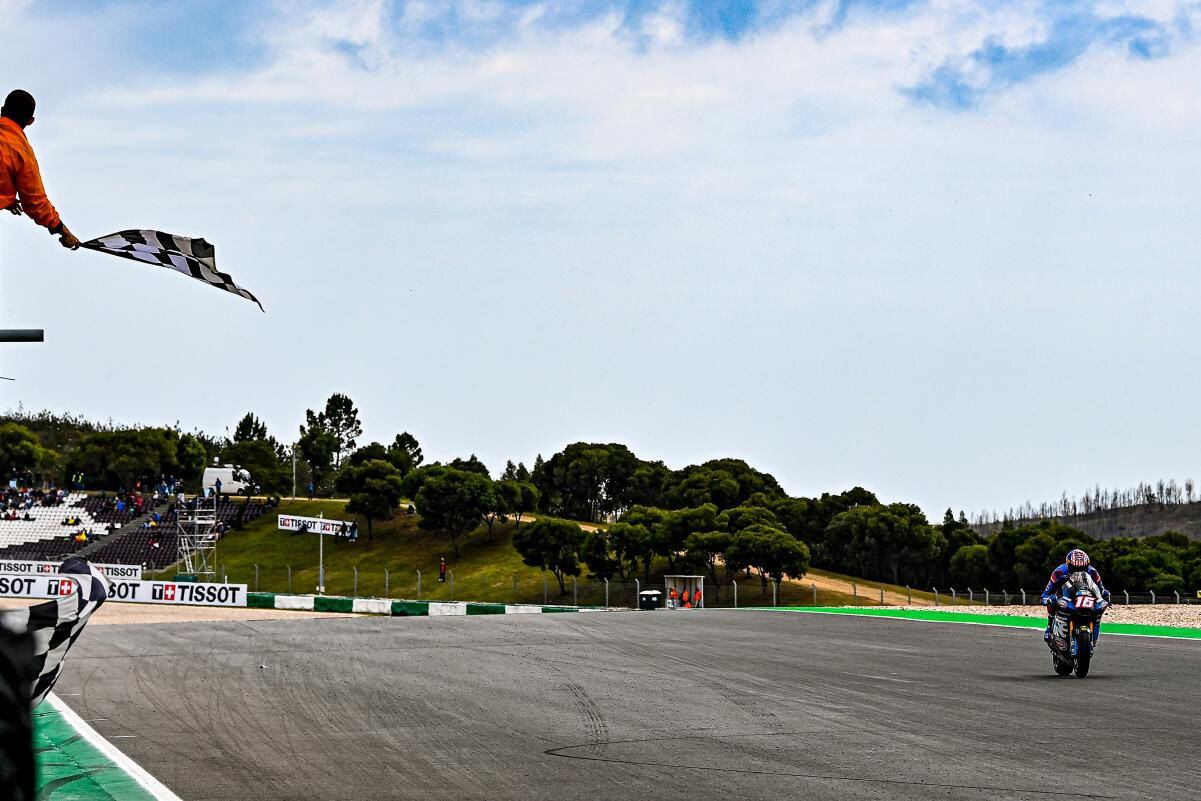 Roberts takes the checkers in Portimão.