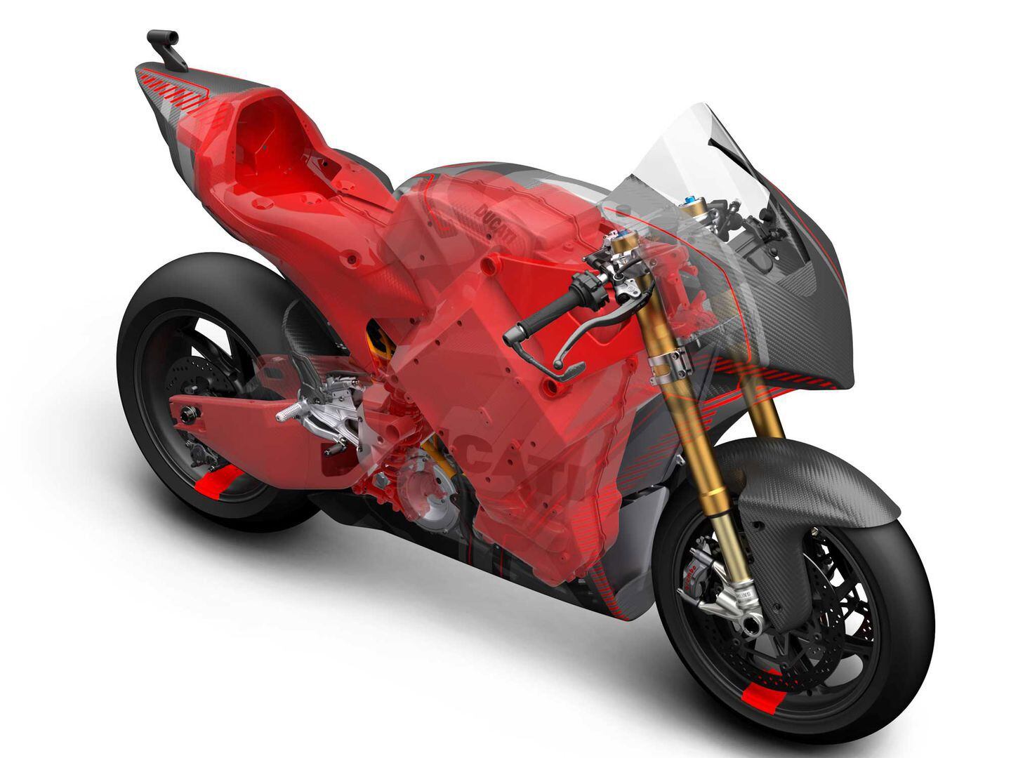 Density or discharge? Pick your poison. Ducati has focused on energy-storage density for its 1152-cell pack that has a 18kWh capacity at 800 volts for its V21L MotoE racer.