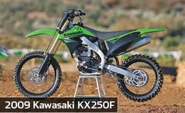 2009 Kawasaki KX250F Test Review- Kawasaki Motocross Bike First