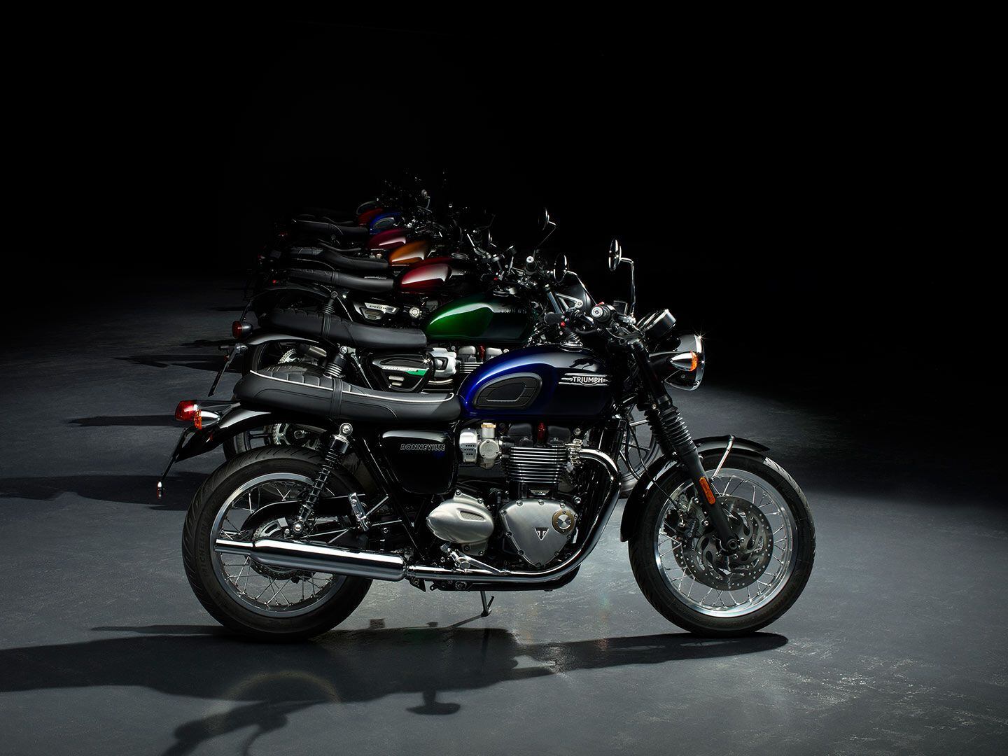 Triumph’s Stealth Edition models include a variety of Modern Classic bikes and will be made for a single year.