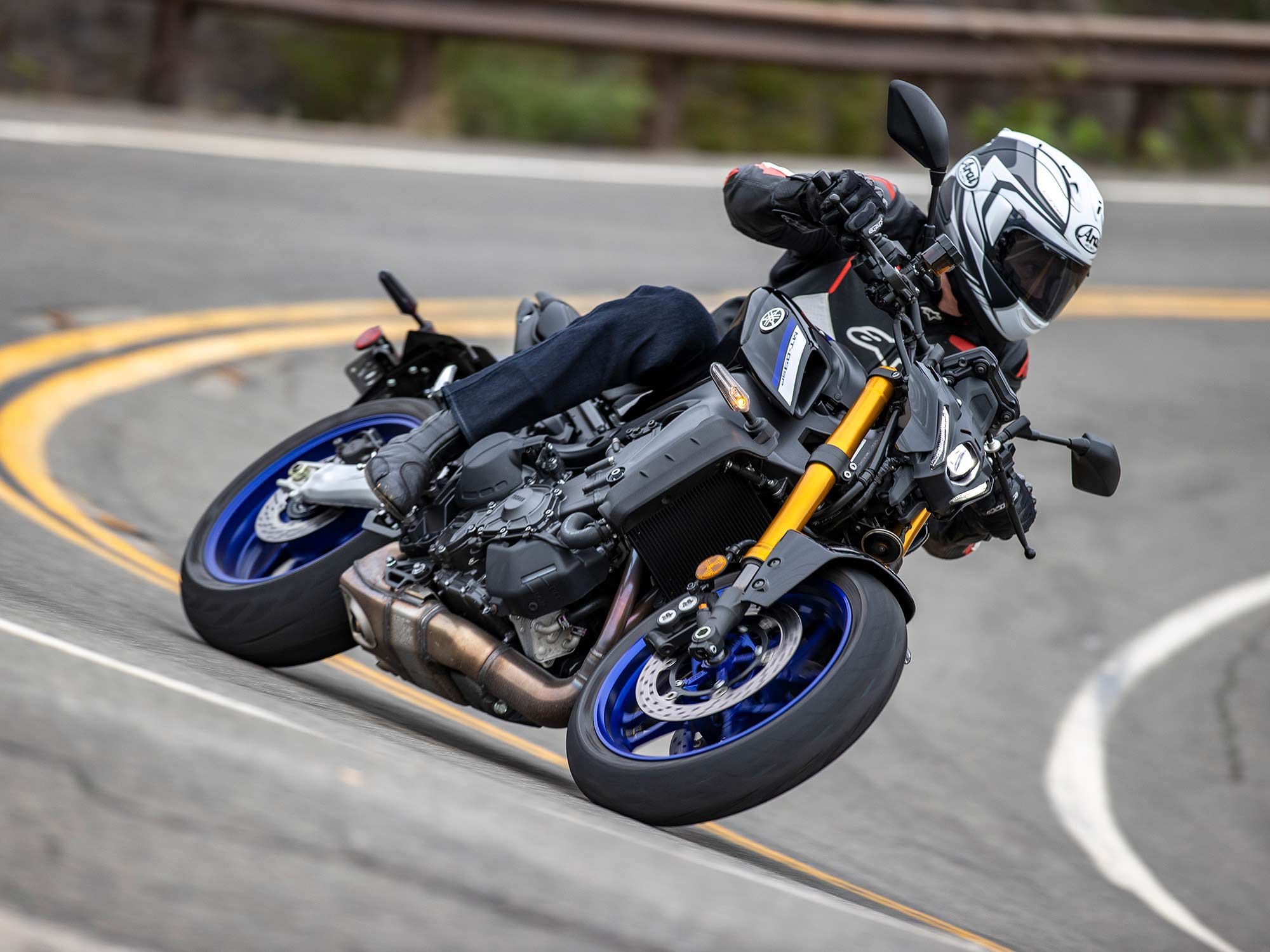 Yamaha added more performance to the MT-09 SP with upgraded suspension rather than more power.