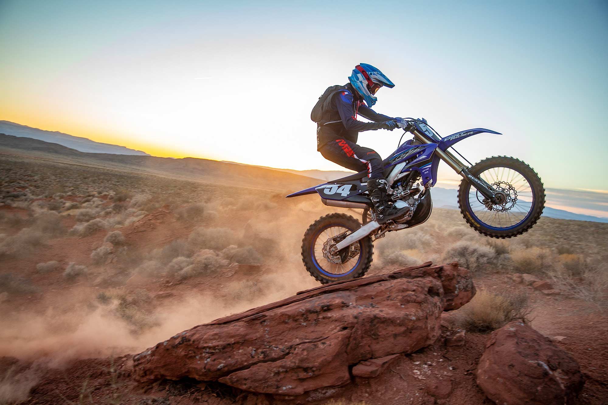 With its smaller-displacement engine and planted suspension, the YZ250FX excels at finding traction.