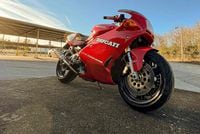ducati 900ss parked in driveway