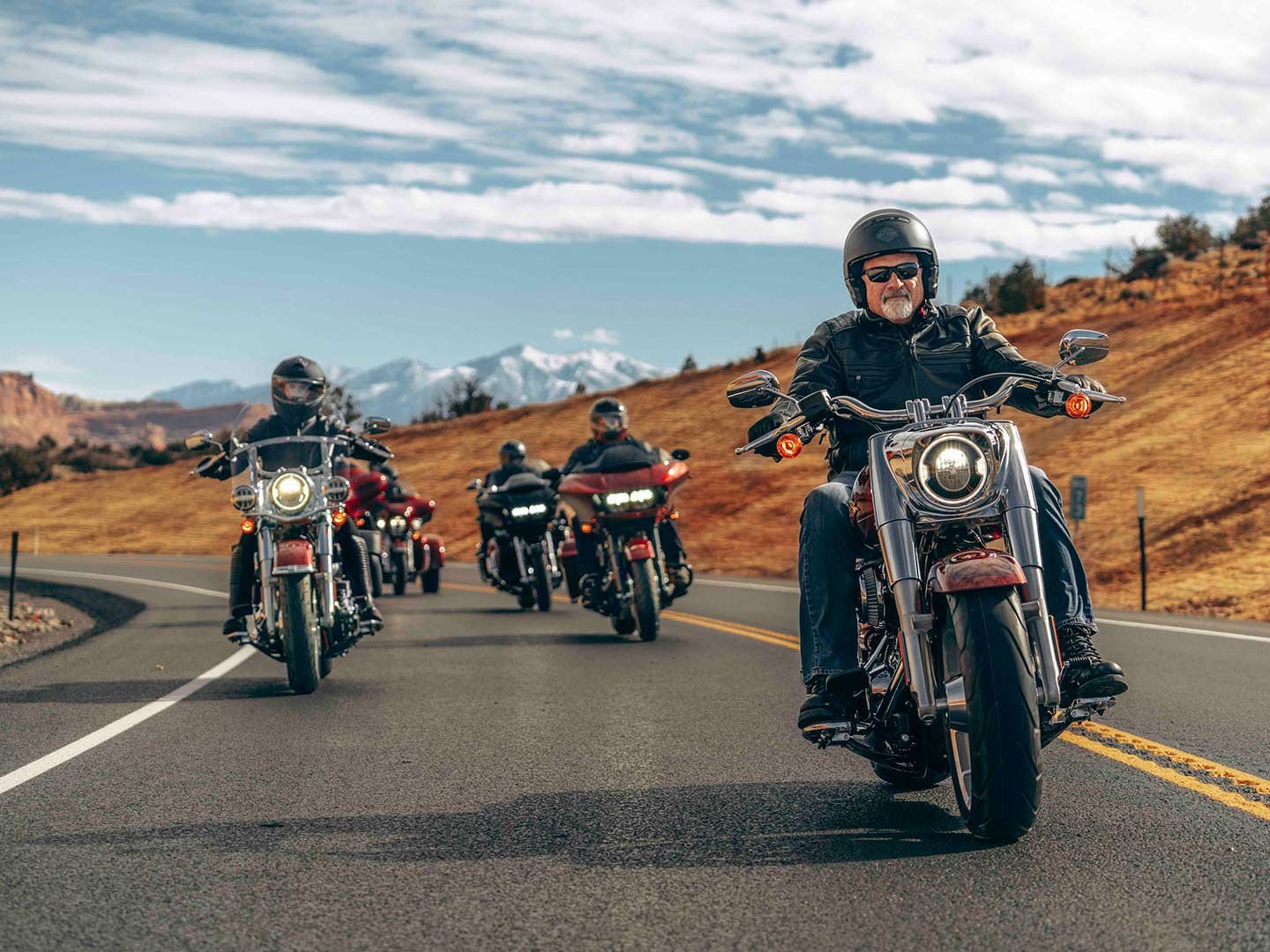 Riding a harley davidson cheap