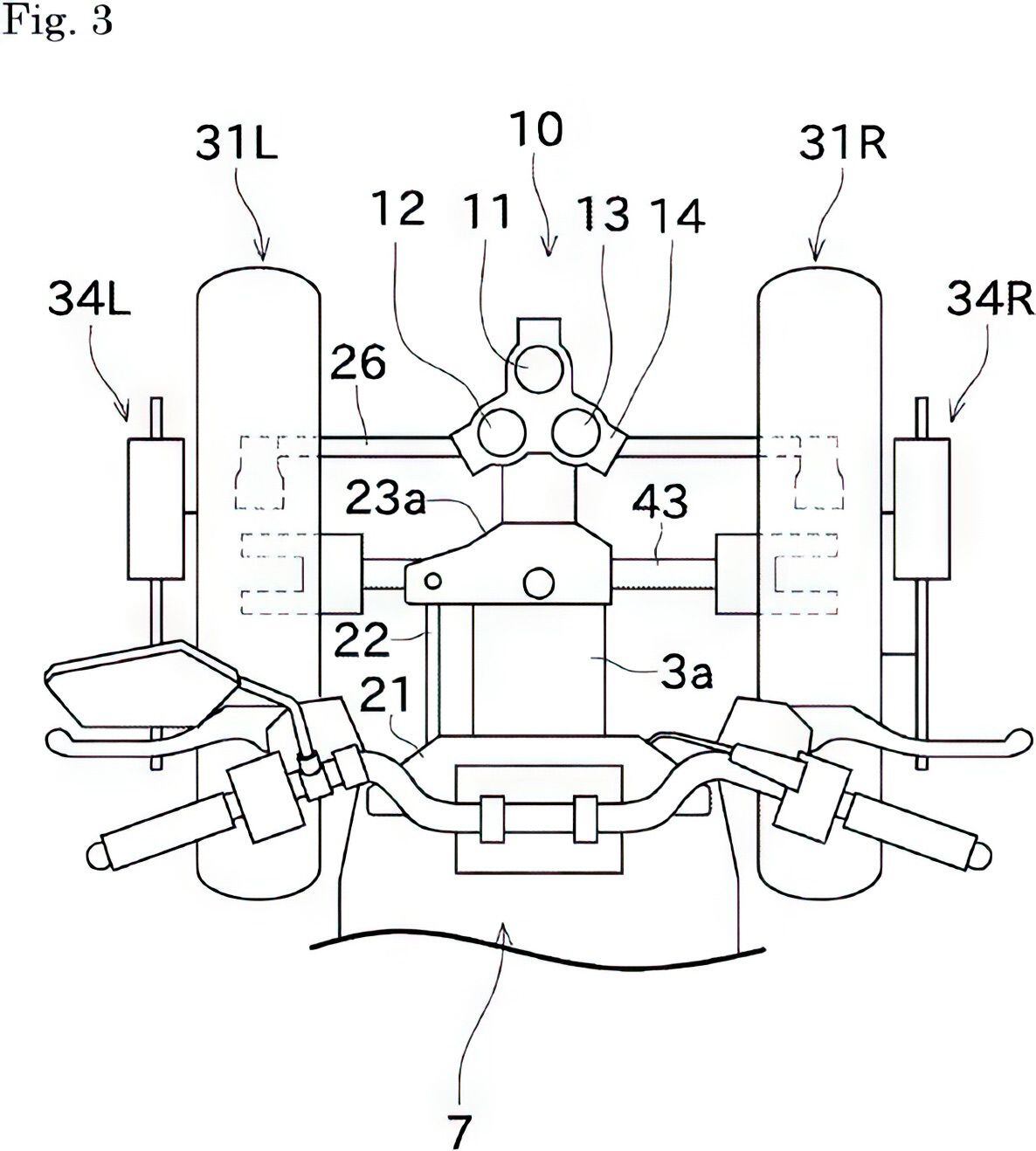 Top view of Kawasaki’s design.