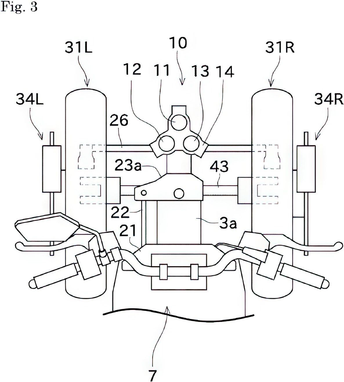 Top view of Kawasaki’s design.