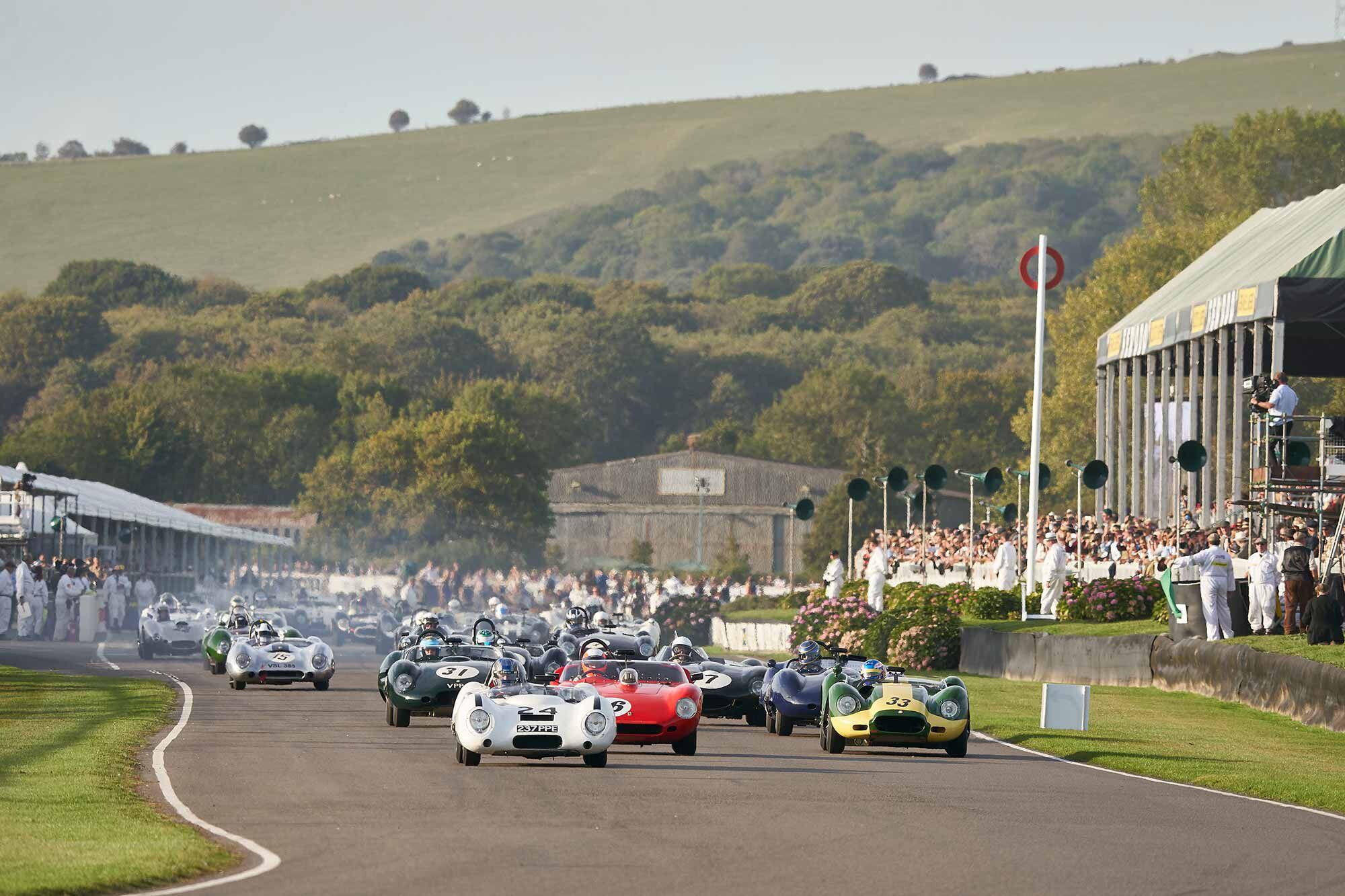 Zounds the sounds! There are so many amazing cars and races here, but, alas, only two motorcycle races. We humbly request a greater mix of bikes and more races while thoroughly appreciating the four-wheel heroes on track.