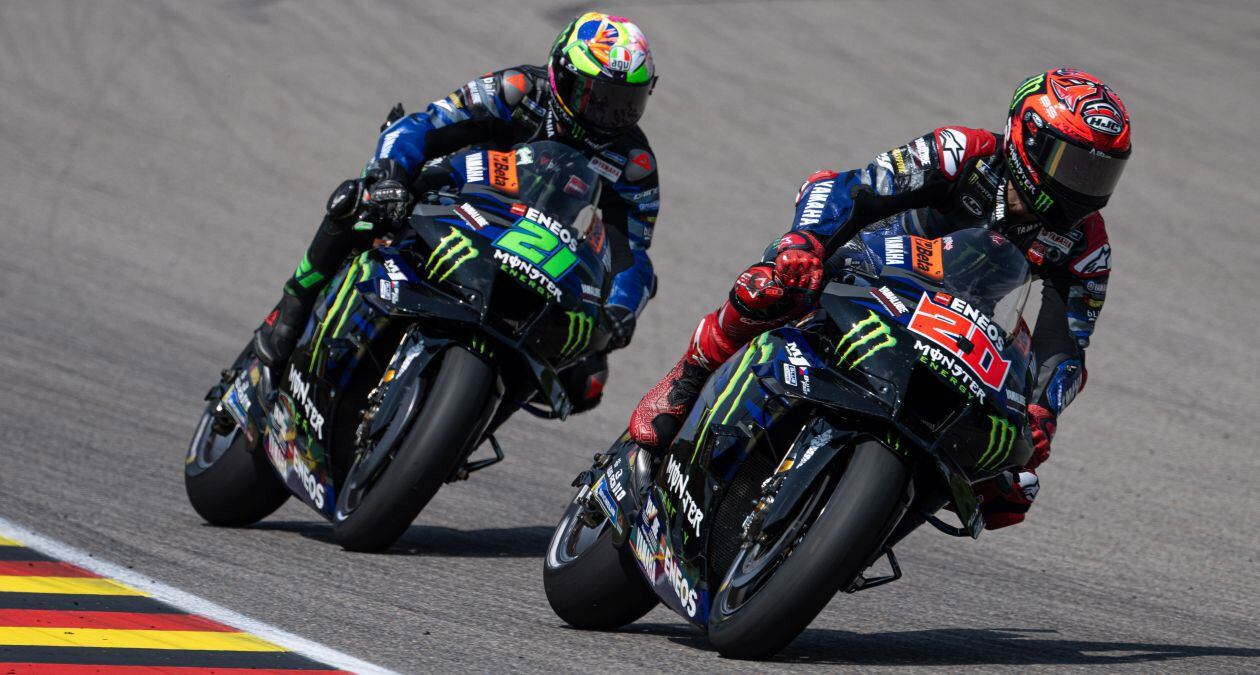 Yamaha’s struggles continued in Germany as Franco Morbidelli and Fabio Quartararo could only manage 12th and 13th, respectively.