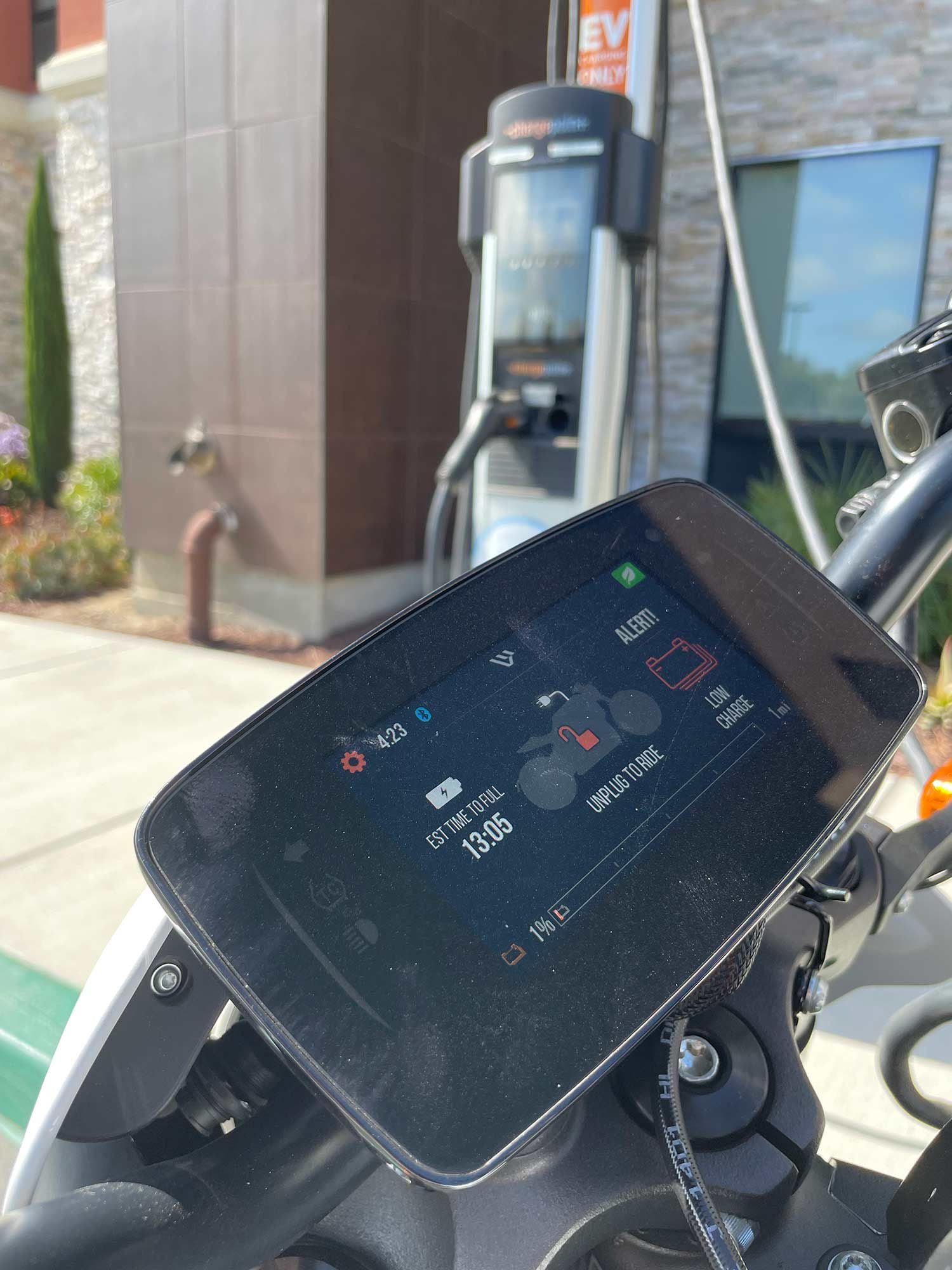 Stuck outside of a Best Western with a nearly dead battery.