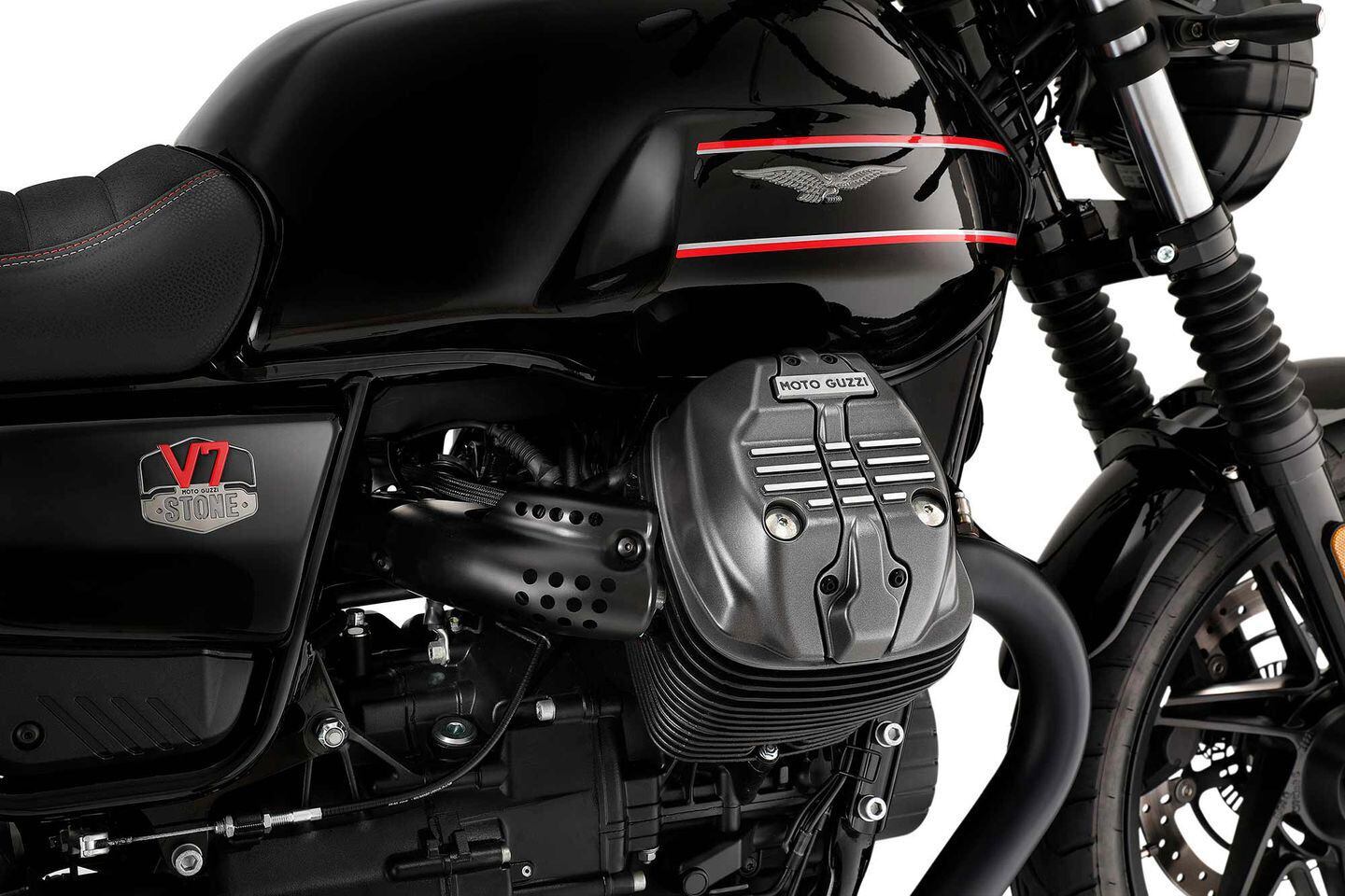 New dark treatment on the engine heads and throttle-body guards adds another touch of refinement.