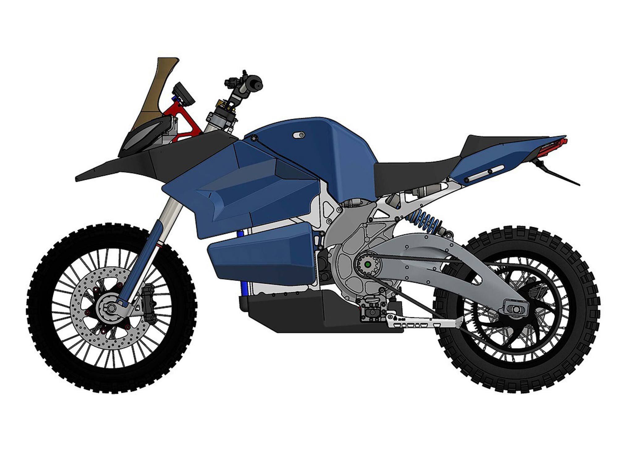 In this image you can see how the swingarm is mounted concentric to the motor’s shaft.