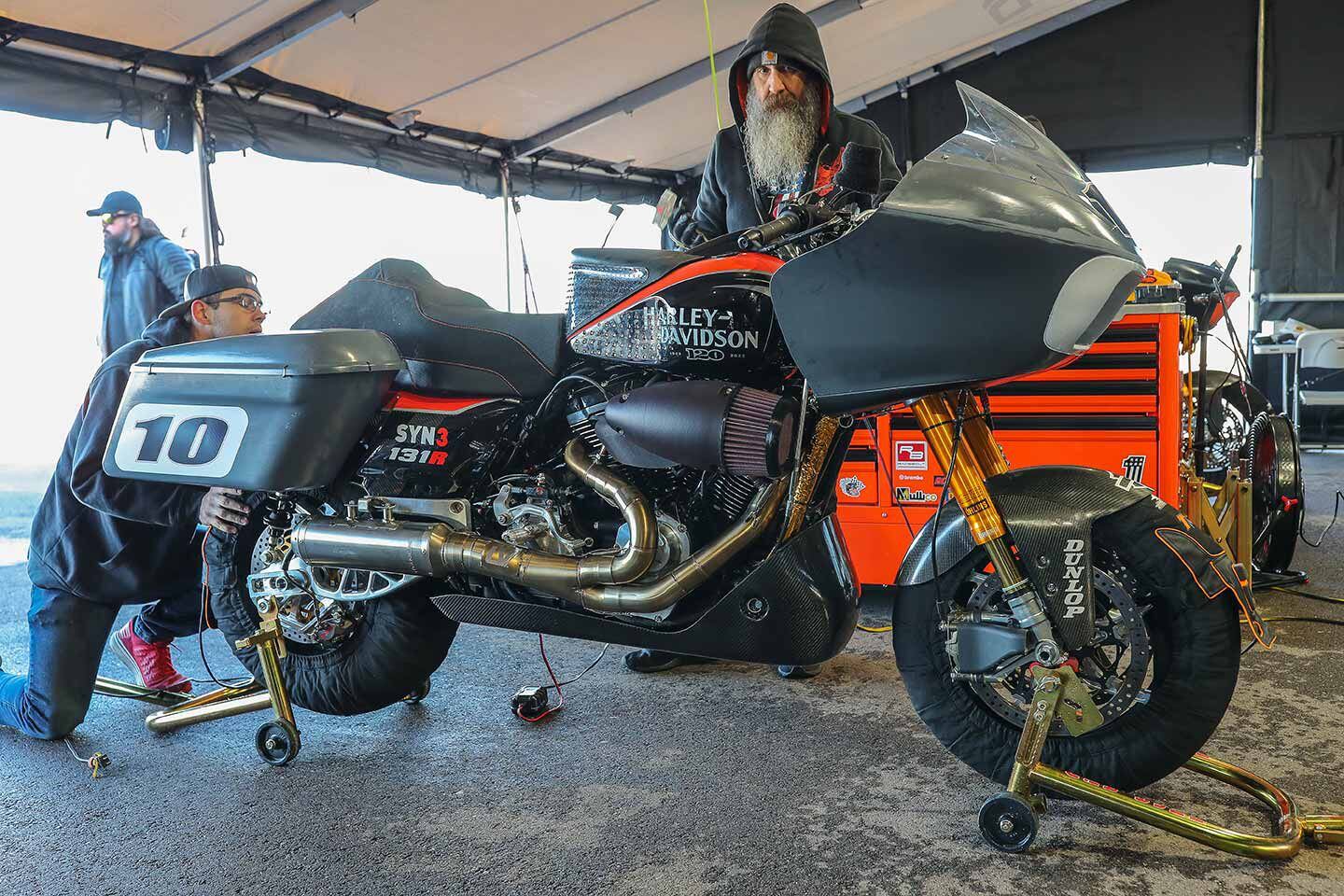 On the warmers and ready for a test session.