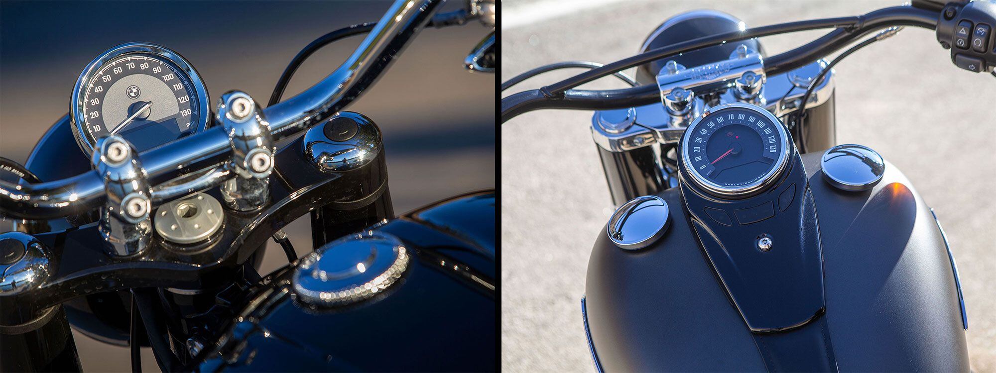 Exposed risers help to stir the aftermarket imagination.