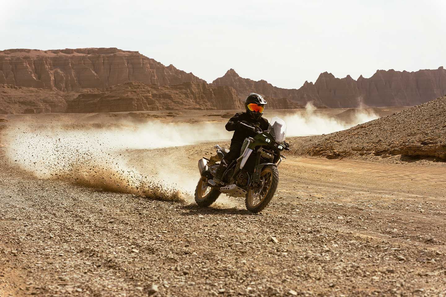Suspension travel on the Pro and Rally is much more suited for off-road exploration.