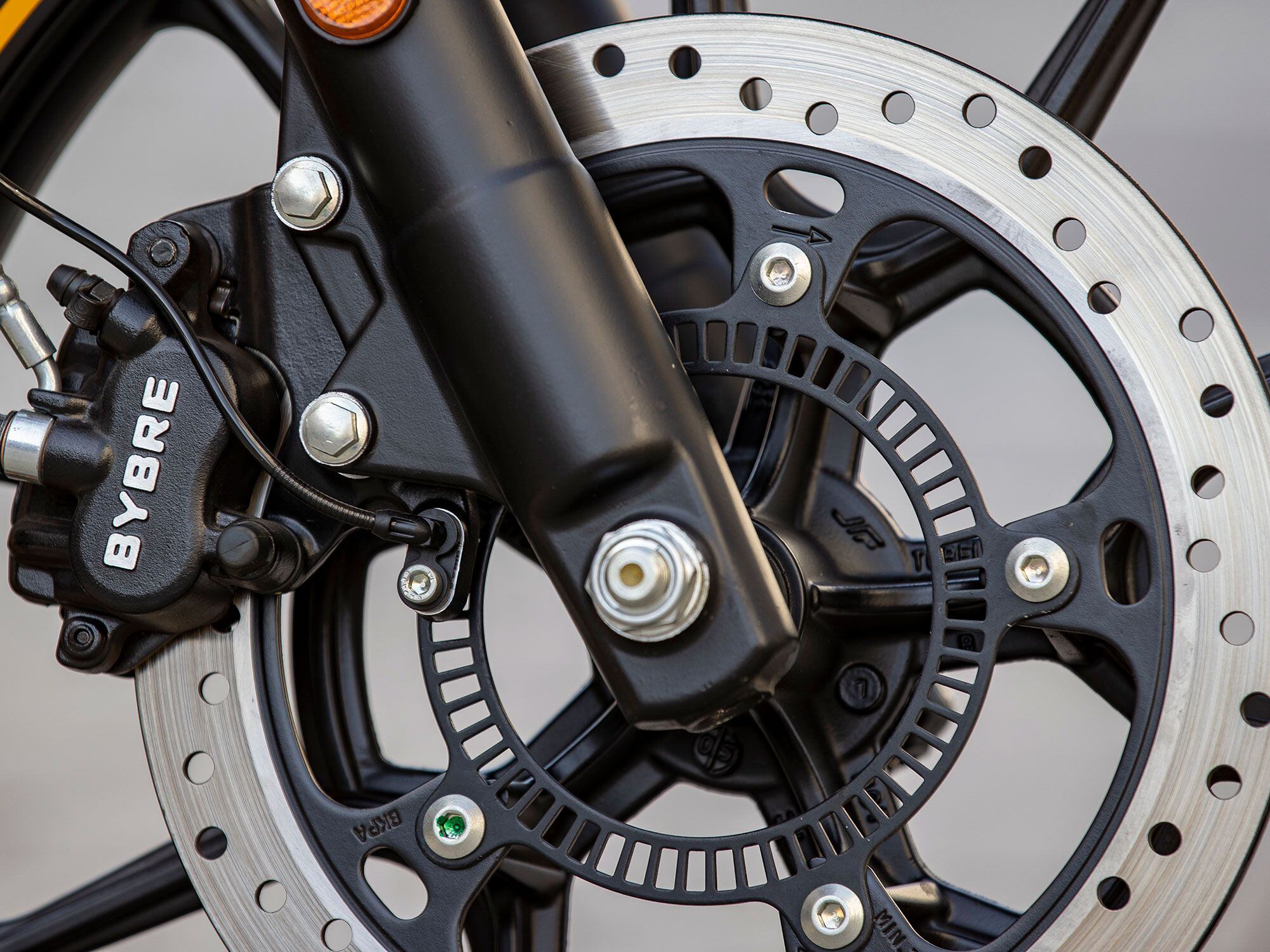 ABS is a standard-issue rider aid.