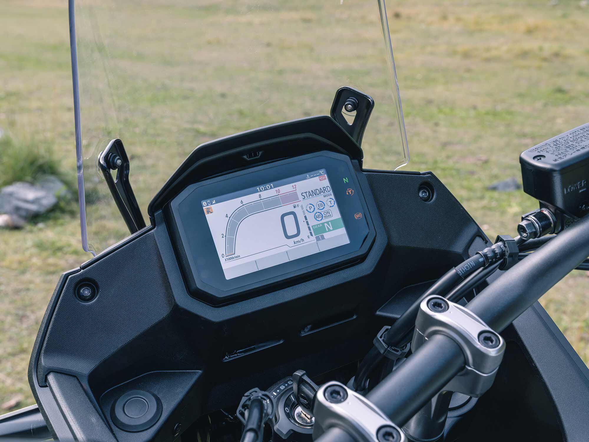 A closer look at the TFT display.