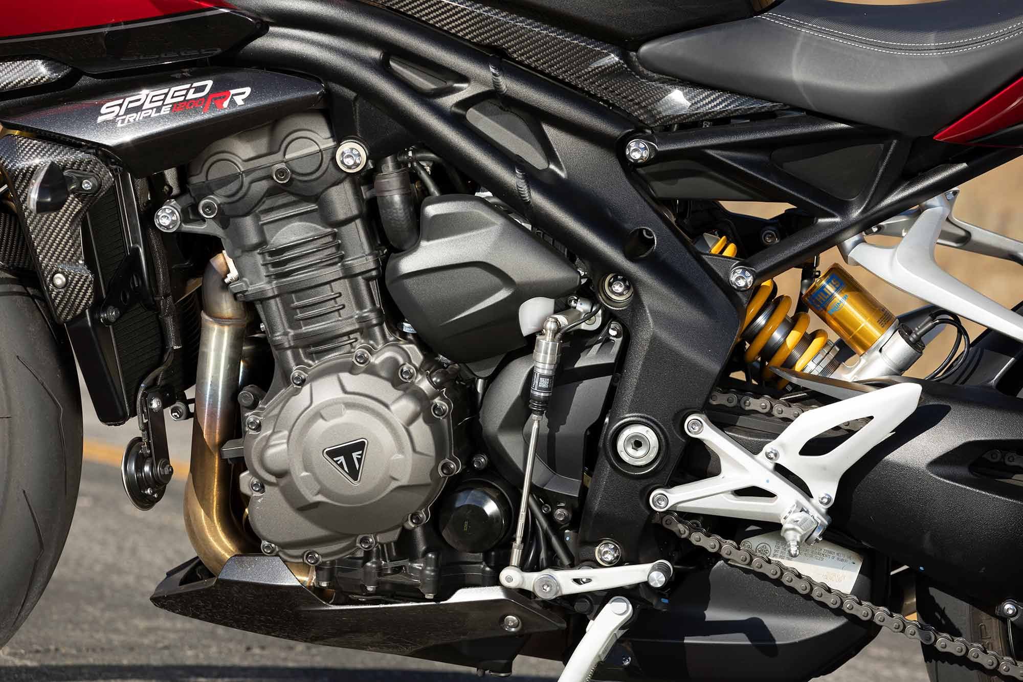 A 1,160cc triple powers the Speed Triple 1200 RR—of course.