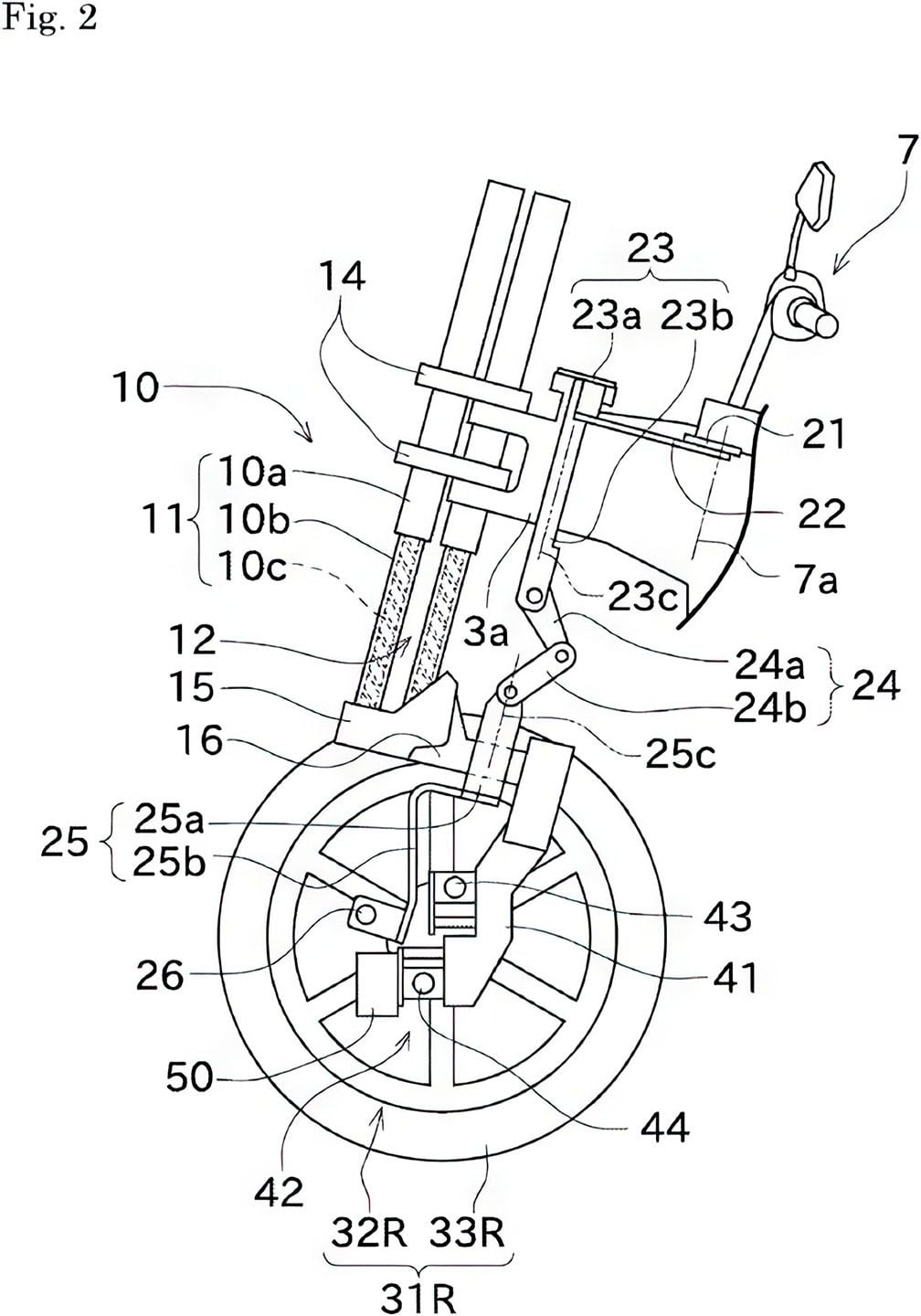 Unlike Yamaha’s and Piaggio’s designs, the Kawasaki design’s tilting mechanism is below the suspension in an unsprung position.