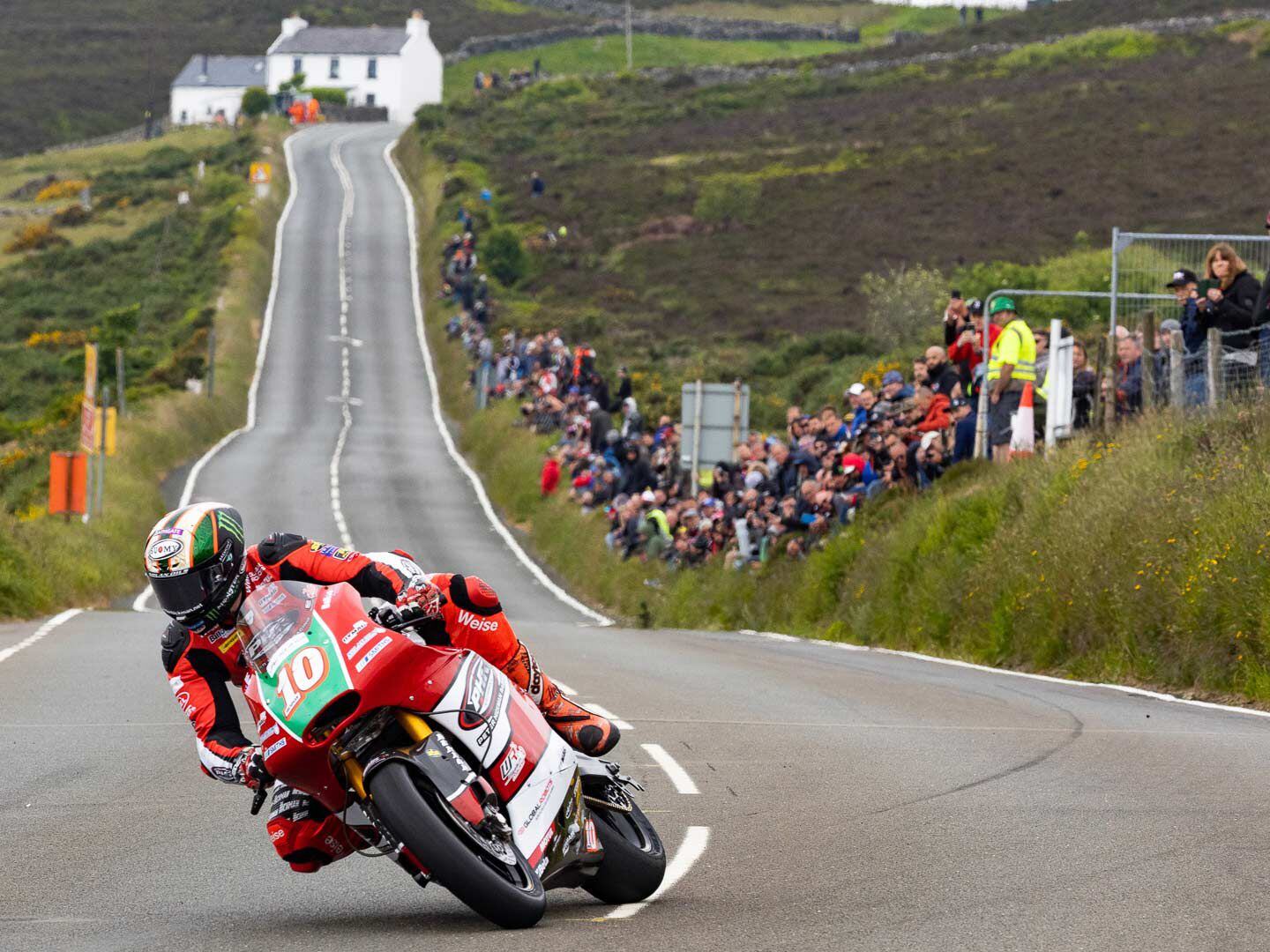 Peter Hickman, riding his Yamaha R7, had mechanical challenges during qualifying. Hickman’s teams sorted the problems and he went on to finish fourth in the initial Supertwin race, followed by a victory in the second race.