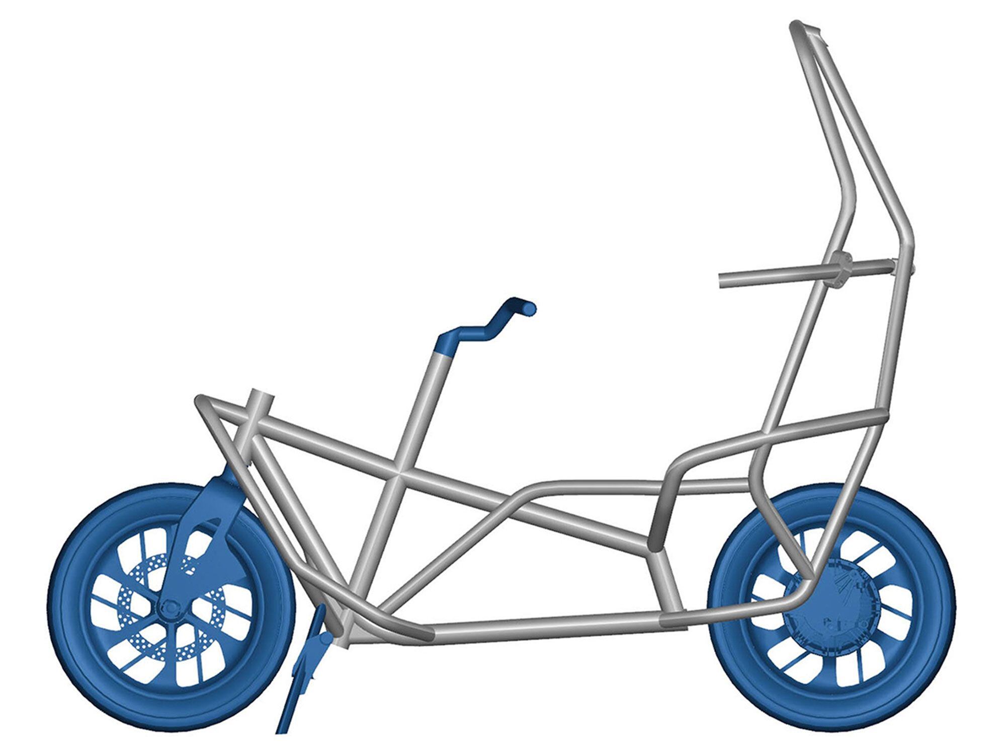Unlike previous ideas, crash protection is provided by a roll cage arrangement rather than a full roof.