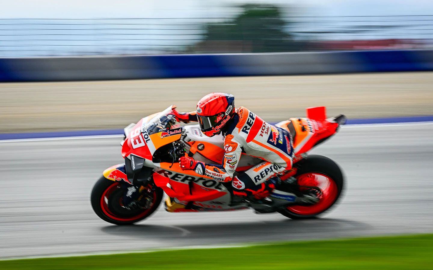 Marc Márquez has said he will ride less aggressively in order to gather data for next year’s Honda.