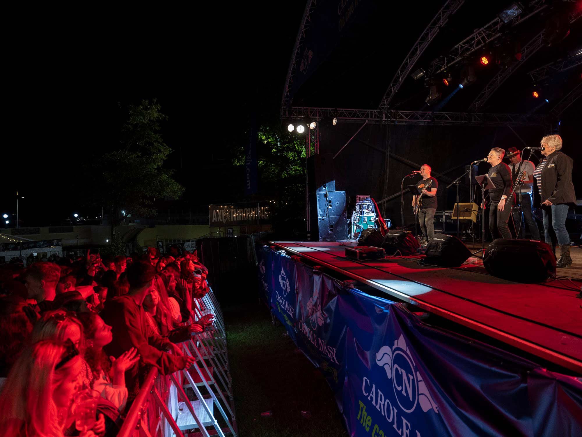 The return of the TT is celebrated well beyond the paddock, with Harvey Mushman, a six-piece cover band named in honor of Steve McQueen’s racing pseudonym, played to 3,000 fans at Bushy’s TT Village.