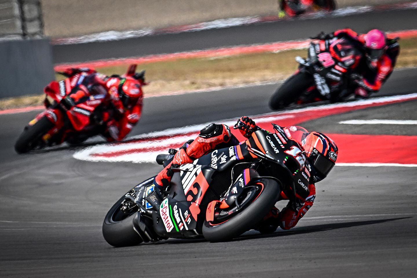 Viñales led the Grand Prix of Indonesia but finished second.
