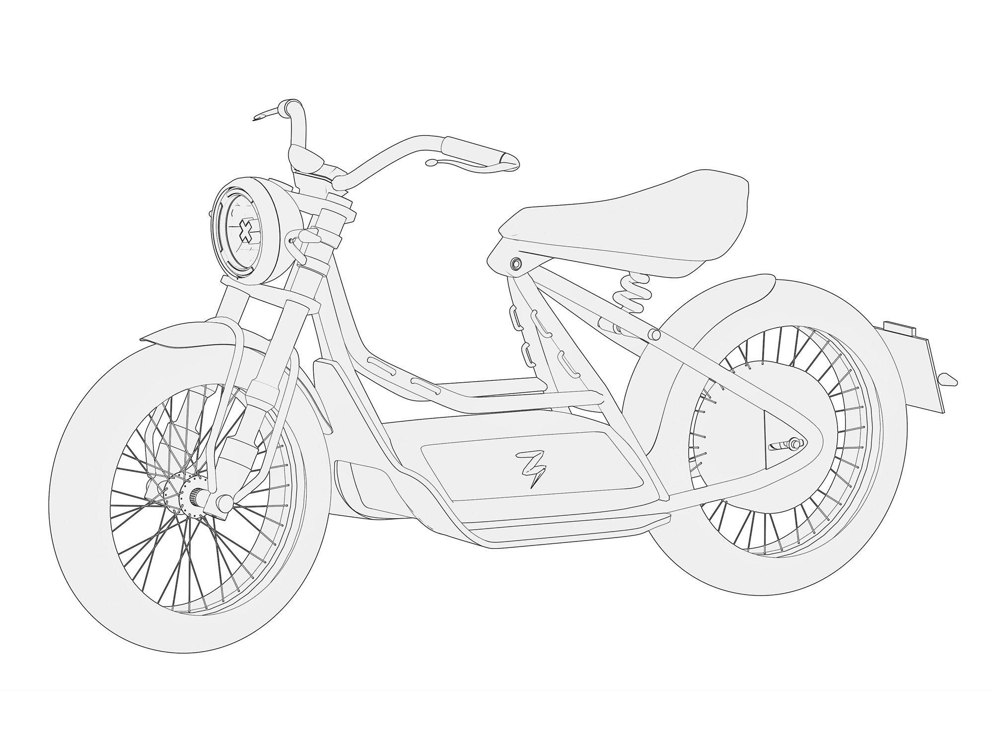 Brixton’s latest designs show the firm working on a low-cost electric scooter likely aimed at urban commuters.