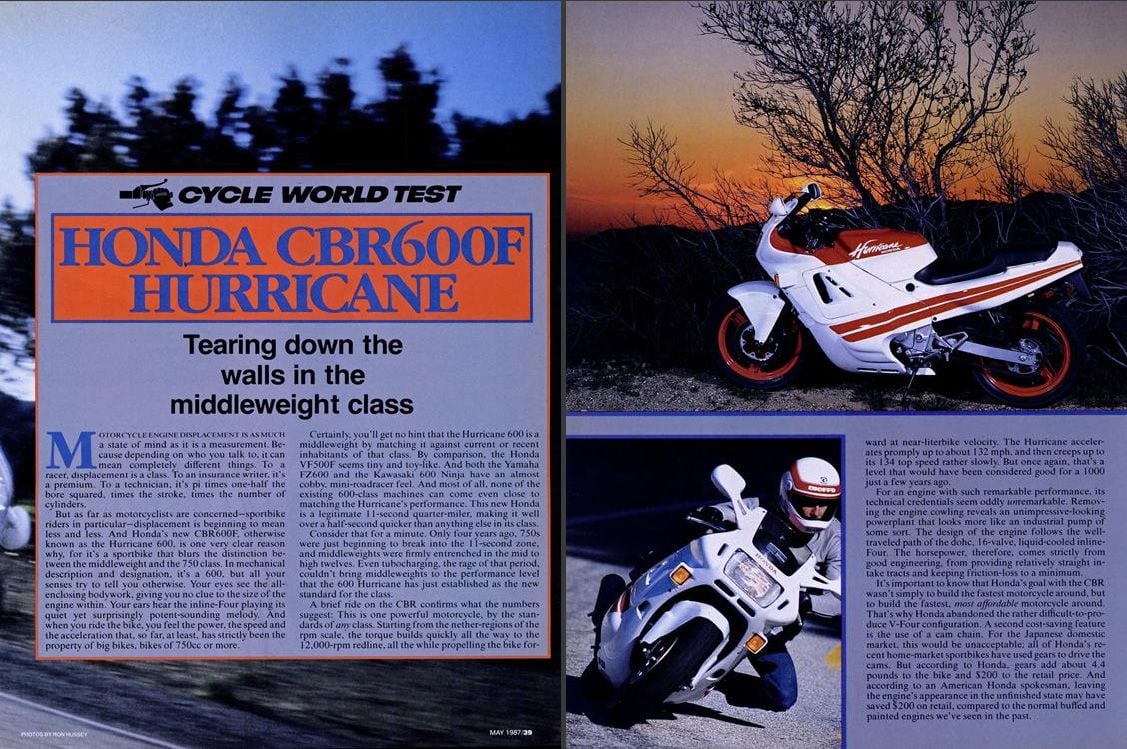 Honda cbr 600 f 1987 on sale