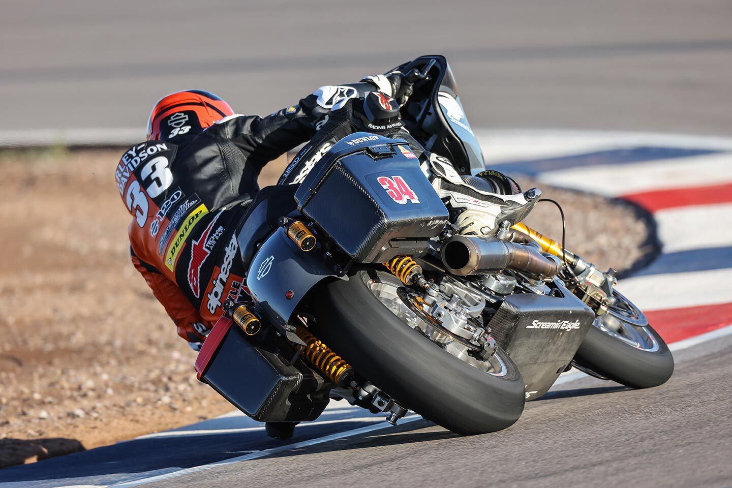 Gradual and controlled initial throttle response may seem not so race-like, but when 620 pounds is laid over on the side of the tire, it’s just what is needed.