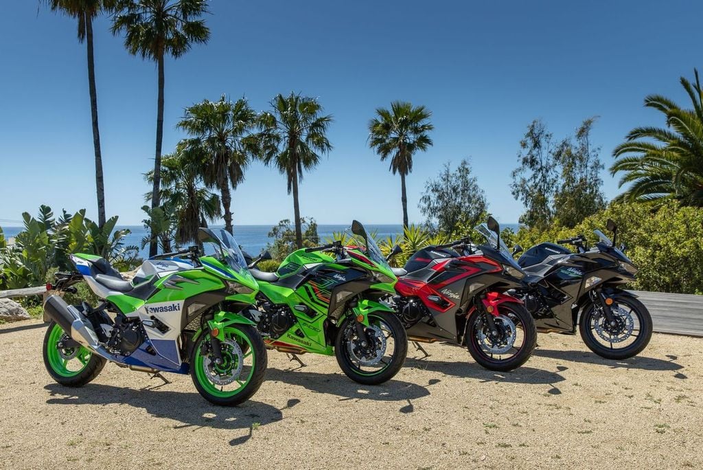 These colors and more are all up for grabs on the new Ninja 500.