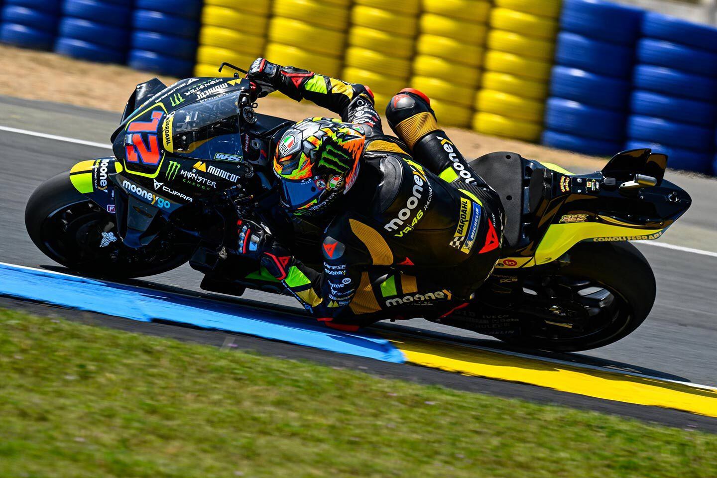 Marco Bezzecchi put the Mooney VR46 Racing Team back on the podium with a dominant win in Le Mans, while others struggled behind him.
