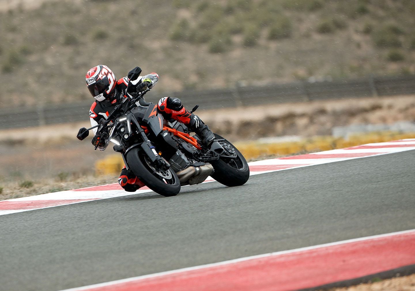 Despite the addition of variable valve timing, the Super Duke is still quite rowdy. Credit the massive amounts of torque that KTM continues to dump into this package.