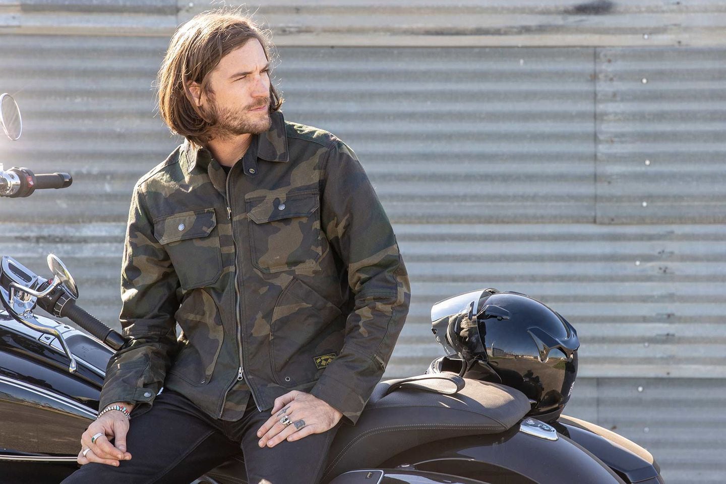 The Driggs Waxed Canvas Woodland Camo Riding Jacket – Jane Motorcycles