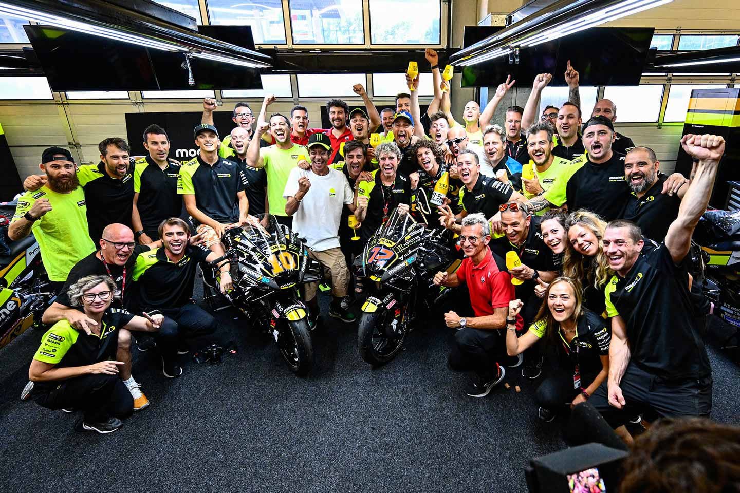 There’s plenty of heart and brains in the Mooney VR46 Racing Team garage.