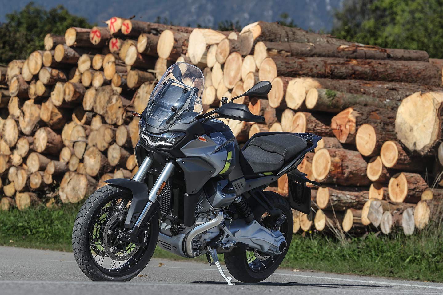 Moto Guzzi’s Stelvio will be available in the first part of 2024.