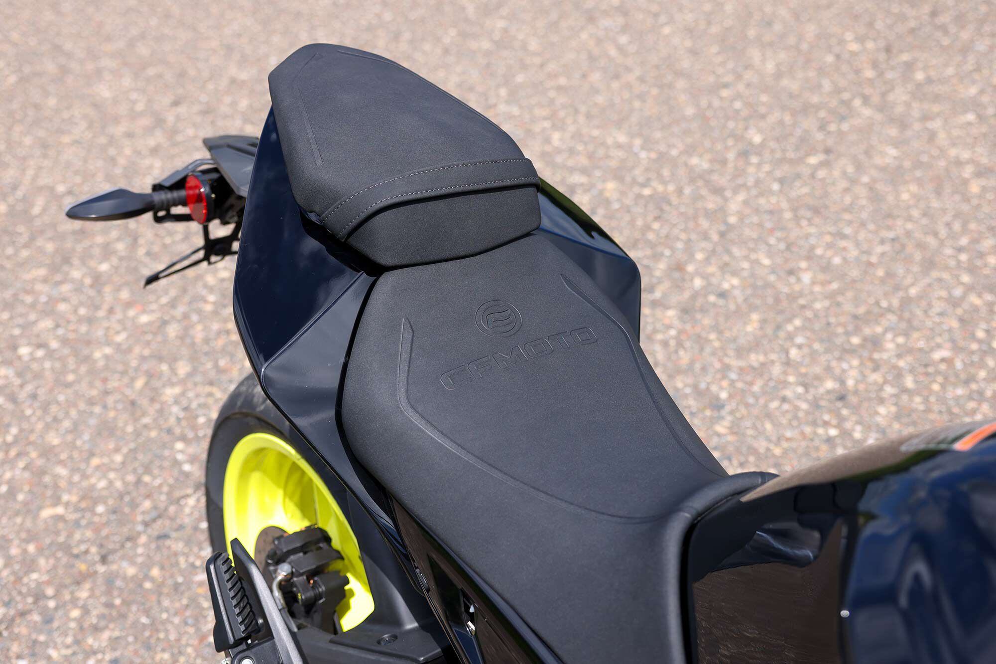 A relatively low, 30.7-inch seat height makes the 650NK an easy bike to feel in control of in around-town riding.